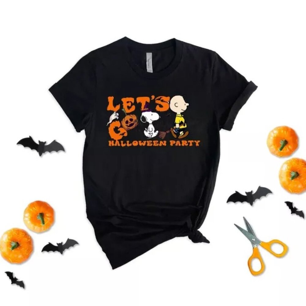 Snoopy Halloween T-Shirt Great Pumpkin Charlie Brown Cartoon Graphic 103